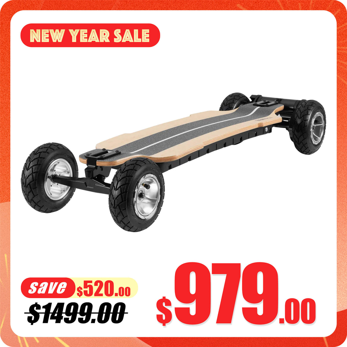 Tynee Board Explorer Flexible Deck Off Road All Terrain Electric Skateboard & Longboard
