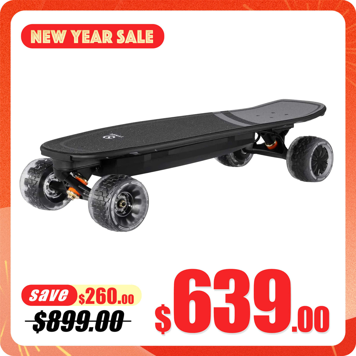 Tynee Board Mini 3 Electric Skateboard with 105 Cloudwheels