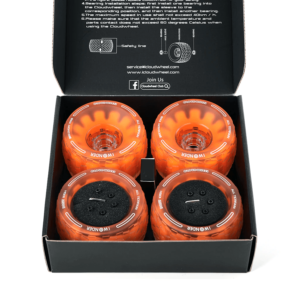 CLOUDWHEEL Donut Hub Motor Sleeve Urban All Terrain Off Road Electric Skateboard Wheels